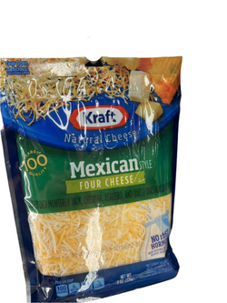 Kraft Mexican 4 Cheese Shredded 8oz
