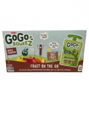 Materne GoGo Squeeze Cinnamon Applesauce on the Go 12pk