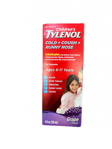 Children Liquid Tylenol Grape (2-11yrs) 4oz