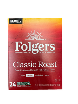 Folgers Classic Med Roast K Cups 24 ct