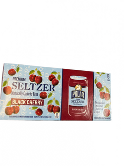 Polar Zero Calorie Sparkling Seltzer Water 12fl 8pk Black Cherry
