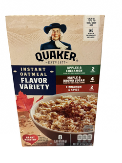 Quaker Instant Oatmeal Variety Pack 8ct