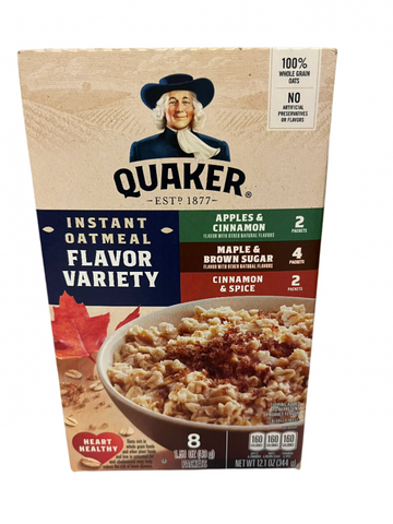 Quaker Instant Oatmeal Variety Pack 8ct