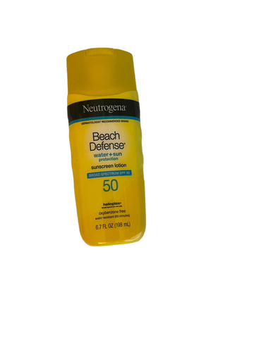 Neutrogena Beach Defense Sunscreen Lotion SPF 50 6oz