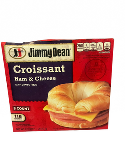 Jimmy Dean Croissant Sandwiches: Ham & Cheese 8ct