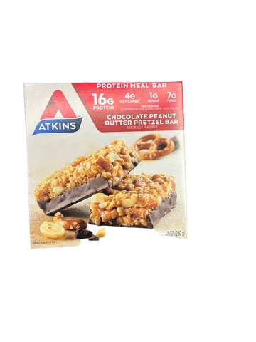 Atkins Chocolate Peanut Butter Pretzel Bar 5 pack