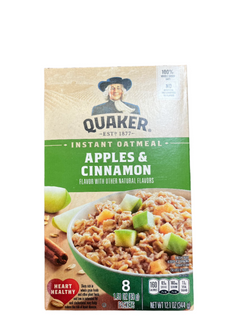 Quaker Instant Oatmeal Apple & Cinnamon 8pk