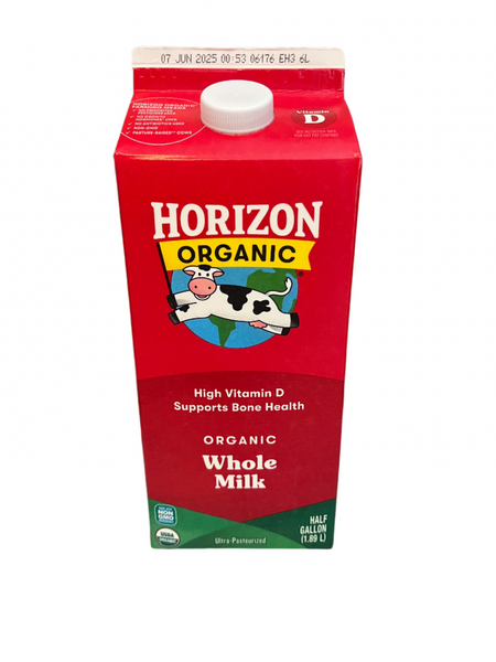 Horizon Organic Whole Milk 1/2 gal