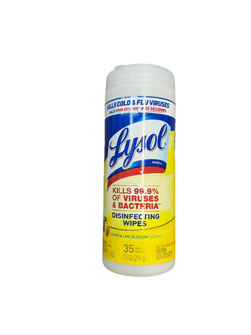 Lysol Sanitizing Wipes Lemon 35ct