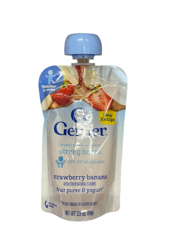 Gerber Strawberry Banana Fruit Puree & Yogurt