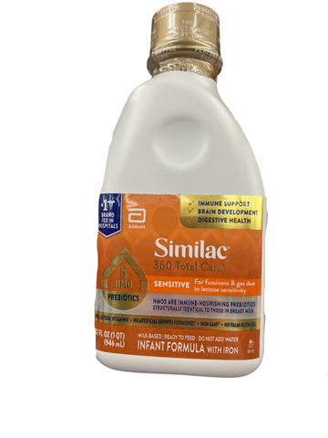 Similac 360 Total Care Sensitive Infant Formula Ready to Feed 32oz