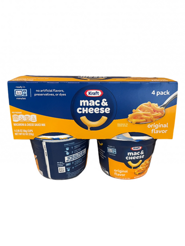 Kraft Easy Mac Macaroni & Cheese Dinner 4ct