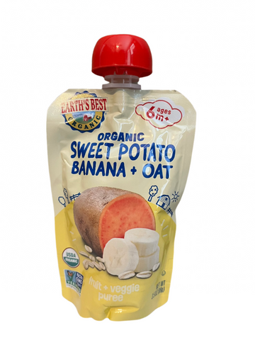 Earth's Best Organic Sweet Potato Banana & Oat Puree