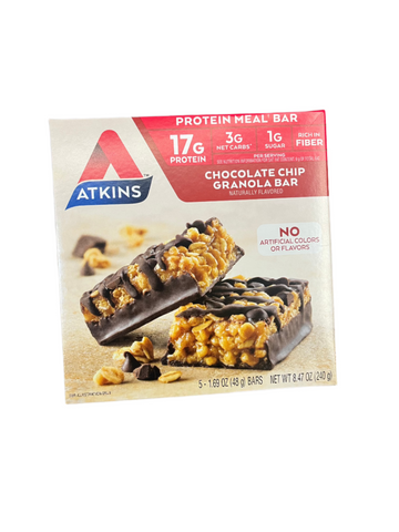 Atkins ChocolateChip Granola Bar 5 pack
