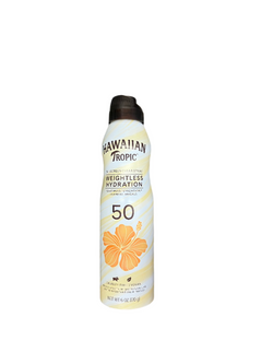 Hawaiian Tropic Weightless Hydration Clear Sunscreen Spray SPF 50 6oz