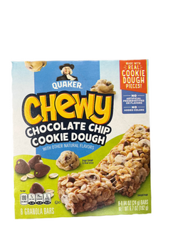 Quaker Chewy Granola Bars Chocolate Chip Cookie Dough 8ct