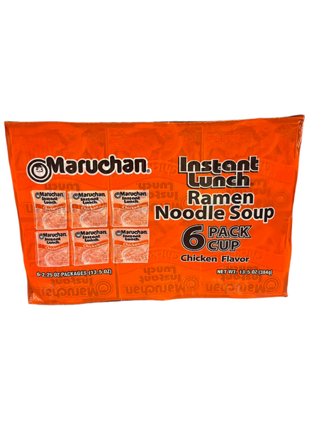 Ramen Noodles Instant Lunch 6 Pack Chicken