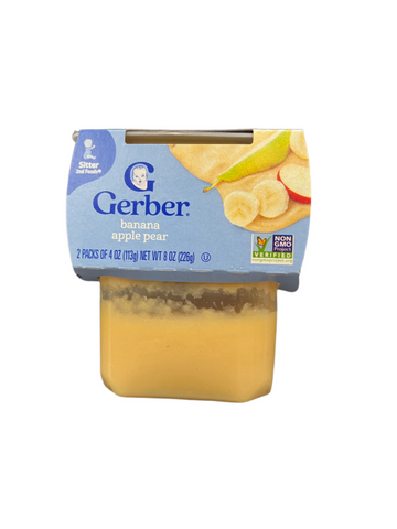 Gerber 2nd Foods Banana Apple Pear 2 Pack