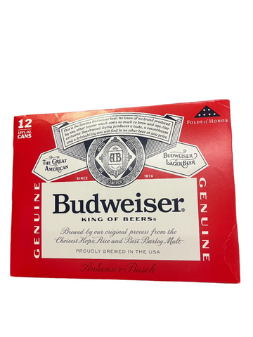 Budweiser 12 Pack Cans