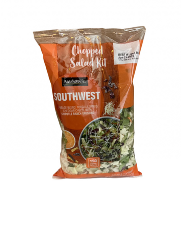 Southwest Chopped Salad w/ Creamy Cilantro Dressing