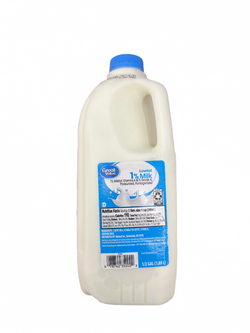 Store Brand 1% Milk 1/2 gal