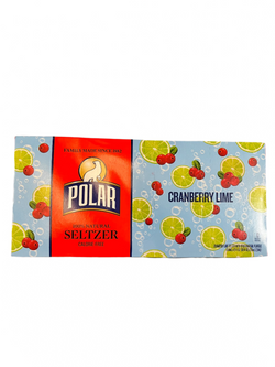 Polar Zero Calorie Sparkling Seltzer Water 12fl 8pk Cranberry Lime