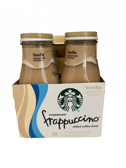 Starbucks Frappuccino Chilled Coffee Drink-Vanilla 4 pack