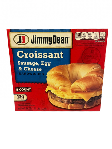 Jimmy Dean Croissant Sandwiches: Sausage, Egg, & Cheese 8ct