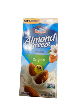 Blue Diamond Almond Breeze Almond Milk Original 32oz