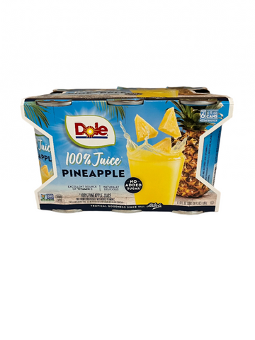 Dole 100% Juice Pineapple 6pk