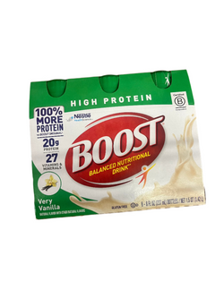 Boost High Protein Nutritional Drink Very Vanilla 6 pack 8oz