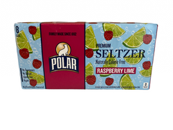 Polar Zero Calorie Sparkling Seltzer Water 12fl 8pk Raspberry Lime