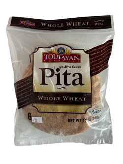 Toufayan Whole Wheat Pita Bread 6 ct