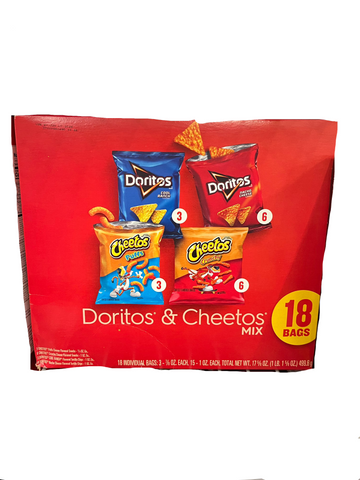 Frito-Lay Doritos & Cheetos Mix 18 count