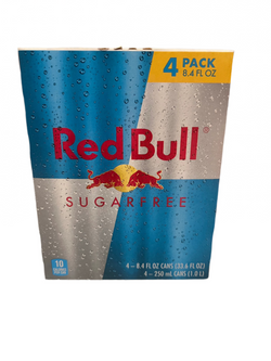 Red Bull Energy Drink Sugar Free 4ct 8oz