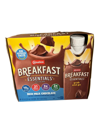 Carnation Instant Breakfast Essentials Rich Milk Chocolate 6pk bottles