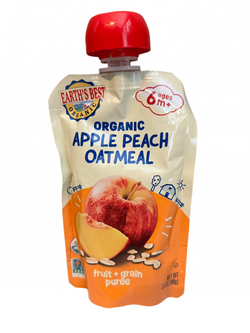 Earth's Best Organic Apple Peach Oatmeal Fruit and Granola Puree