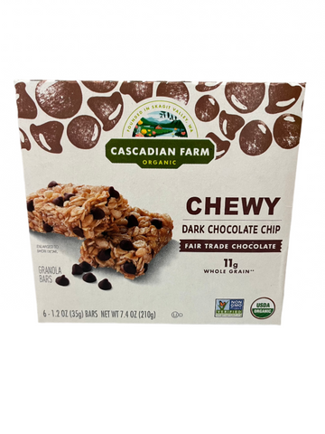 Cascadian Farm Chocolate Chip Chewy Granola Bars 6ct