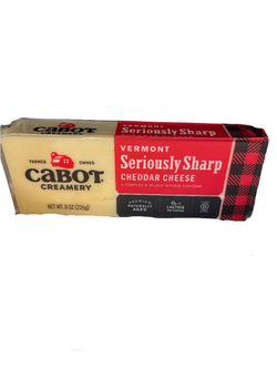 Cabot Vermont White Seriously Sharp Cheddar Cheese8oz