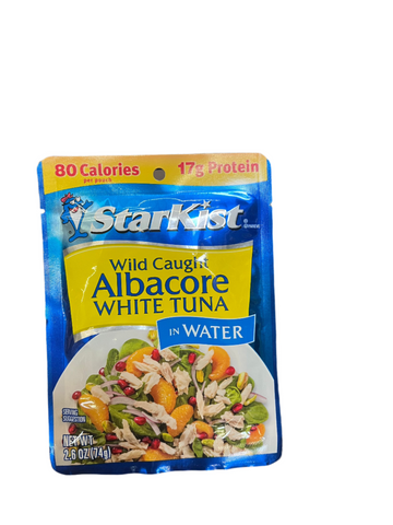 Starkist Tuna in Pouch Wild Caught Albacore Chunk Water 2.6oz