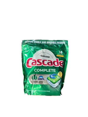Cascade Complete Dishwasher Detergent Pacs-16ct