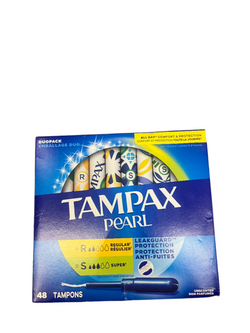 Tampax Pearl Tampons Regular and Super 36 count