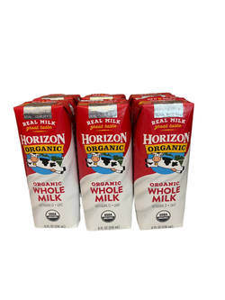 Horizon Organic Whole Milk 6pk