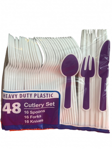 Store Brand Plastic Spoon, Fork, Knife 48ct