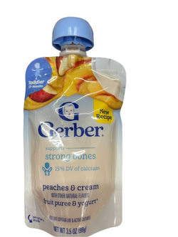 Gerber Peaches and Cream Fruit Puree & Yogurt