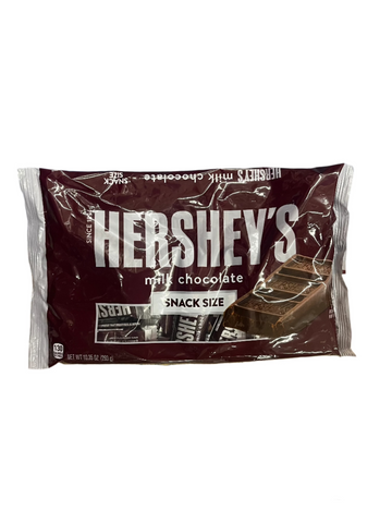 Hershey Milk Chocolate Snack Size Candy Bag 10oz