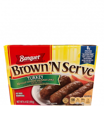 Banquet Brown N Serve Sausage Turkey Links-10ct