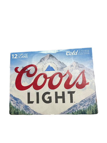 Coors Light 12 Pack Cans
