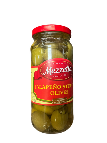 Mezzetta Jalepeno Stuffed Olives 9 oz