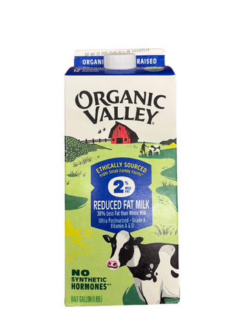 Organic Valley 2% Reduced Fat Milk 1/2 gal